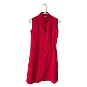 Daily Sports Sweden Red Athletic Dress - Size XS - Drawstring Golf Tennis Preppy